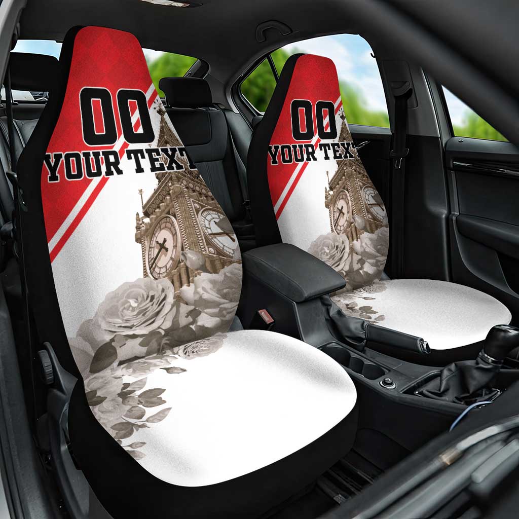 Custom England Rose Car Seat Cover With Big Ben - Wonder Print Shop