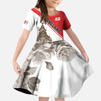 Custom England Rose Family Matching Long Sleeve Bodycon Dress and Hawaiian Shirt With Big Ben - Wonder Print Shop
