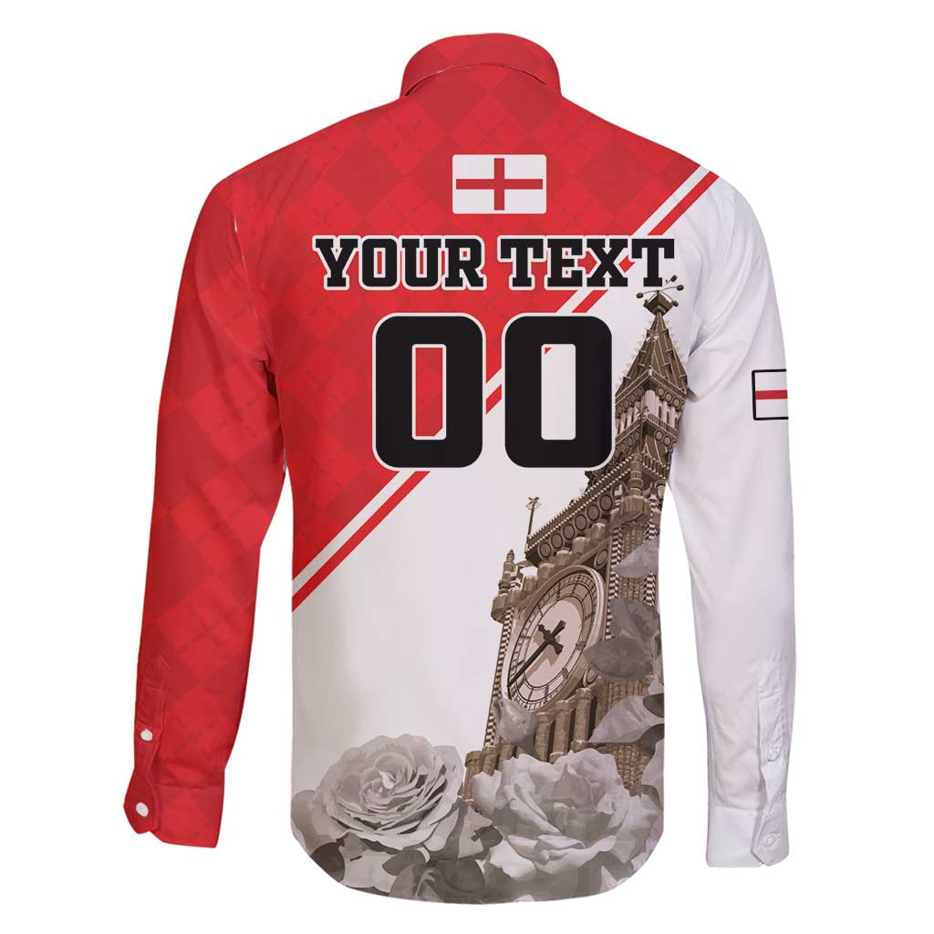 Custom England Rose Family Matching Long Sleeve Bodycon Dress and Hawaiian Shirt With Big Ben - Wonder Print Shop