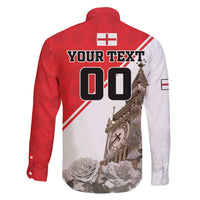 Custom England Rose Family Matching Long Sleeve Bodycon Dress and Hawaiian Shirt With Big Ben - Wonder Print Shop
