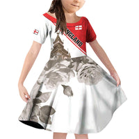 Custom England Rose Family Matching Off Shoulder Short Dress and Hawaiian Shirt With Big Ben - Wonder Print Shop