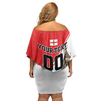 Custom England Rose Family Matching Off Shoulder Short Dress and Hawaiian Shirt With Big Ben - Wonder Print Shop