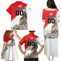 Custom England Rose Family Matching Puletasi and Hawaiian Shirt With Big Ben - Wonder Print Shop
