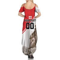 Custom England Rose Family Matching Summer Maxi Dress and Hawaiian Shirt With Big Ben - Wonder Print Shop