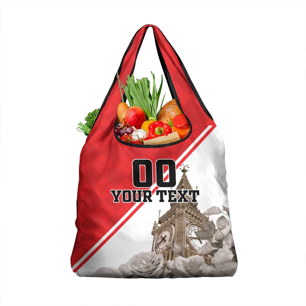 Custom England Rose Grocery Bag With Big Ben