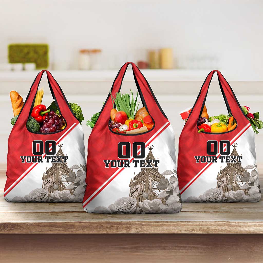 Custom England Rose Grocery Bag With Big Ben