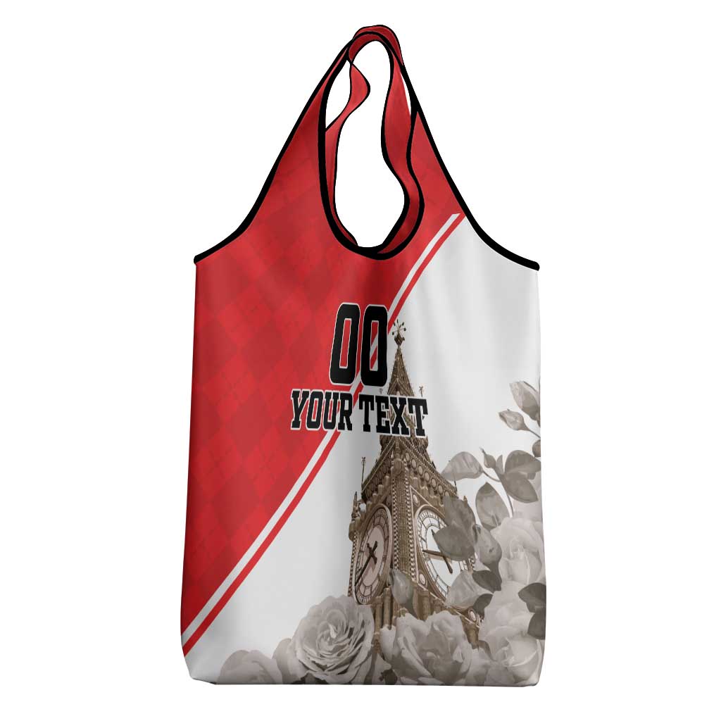 Custom England Rose Grocery Bag With Big Ben