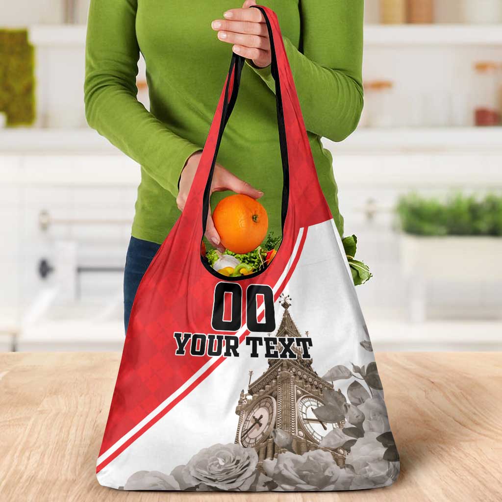 Custom England Rose Grocery Bag With Big Ben