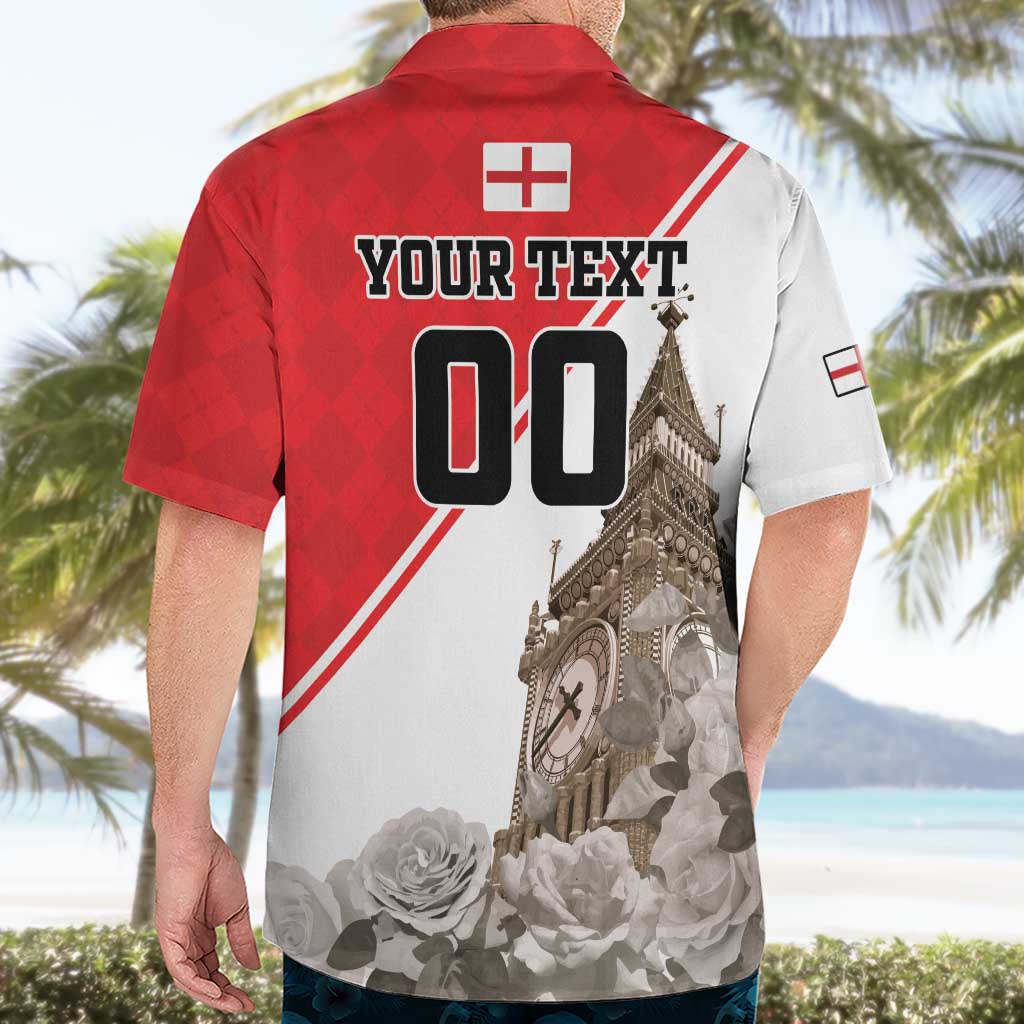Custom England Rose Hawaiian Shirt With Big Ben - Wonder Print Shop