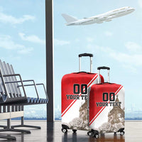 Custom England Rose Luggage Cover With Big Ben - Wonder Print Shop