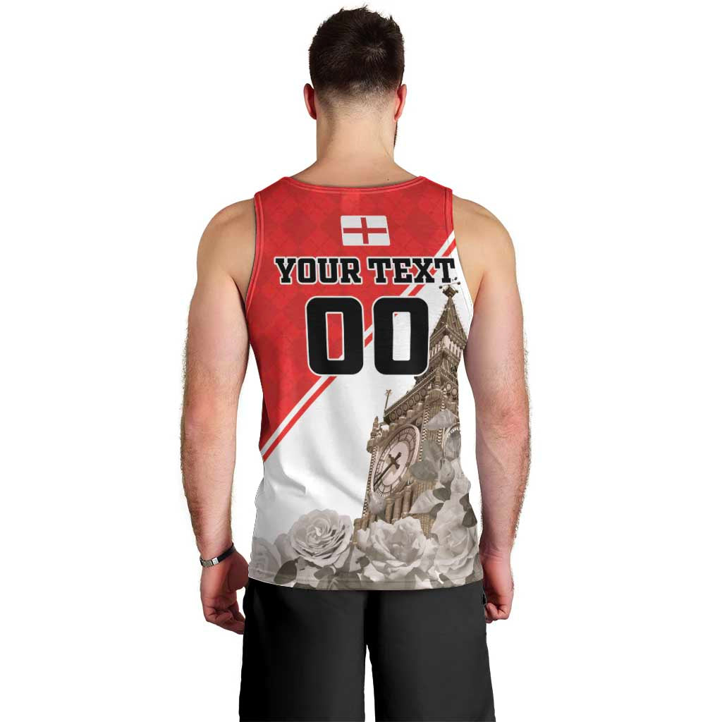 Custom England Rose Men Tank Top With Big Ben - Wonder Print Shop