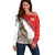 Custom England Rose Off Shoulder Sweater With Big Ben - Wonder Print Shop