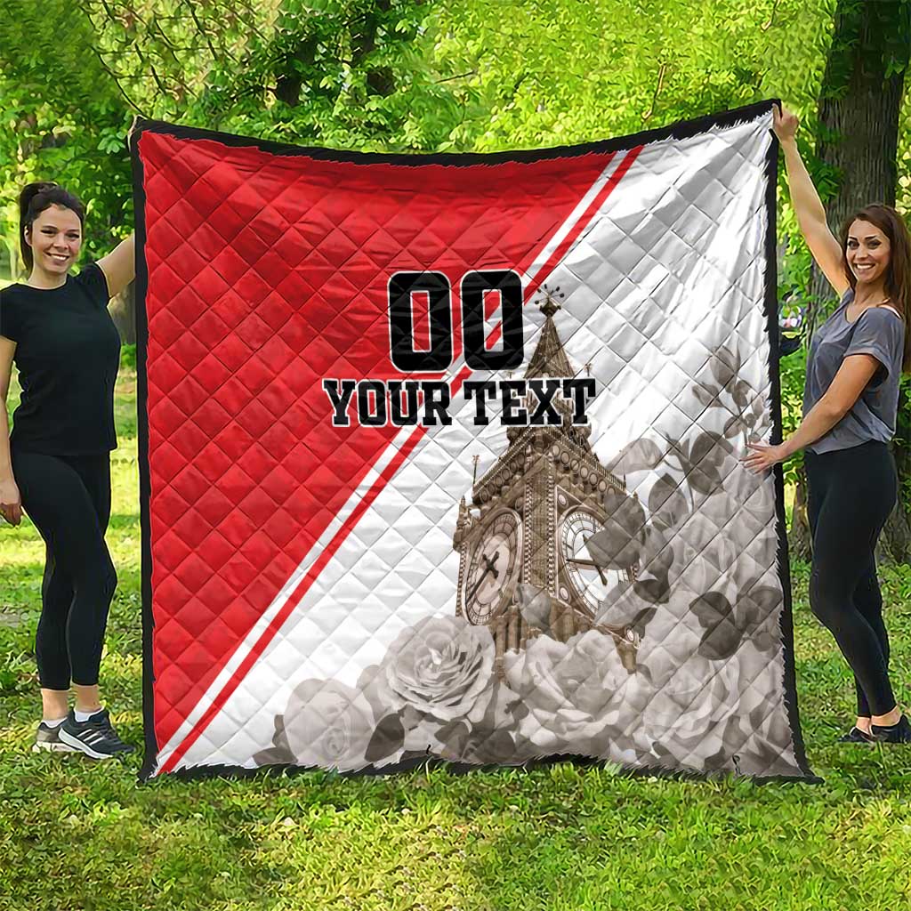 Custom England Rose Quilt With Big Ben - Wonder Print Shop