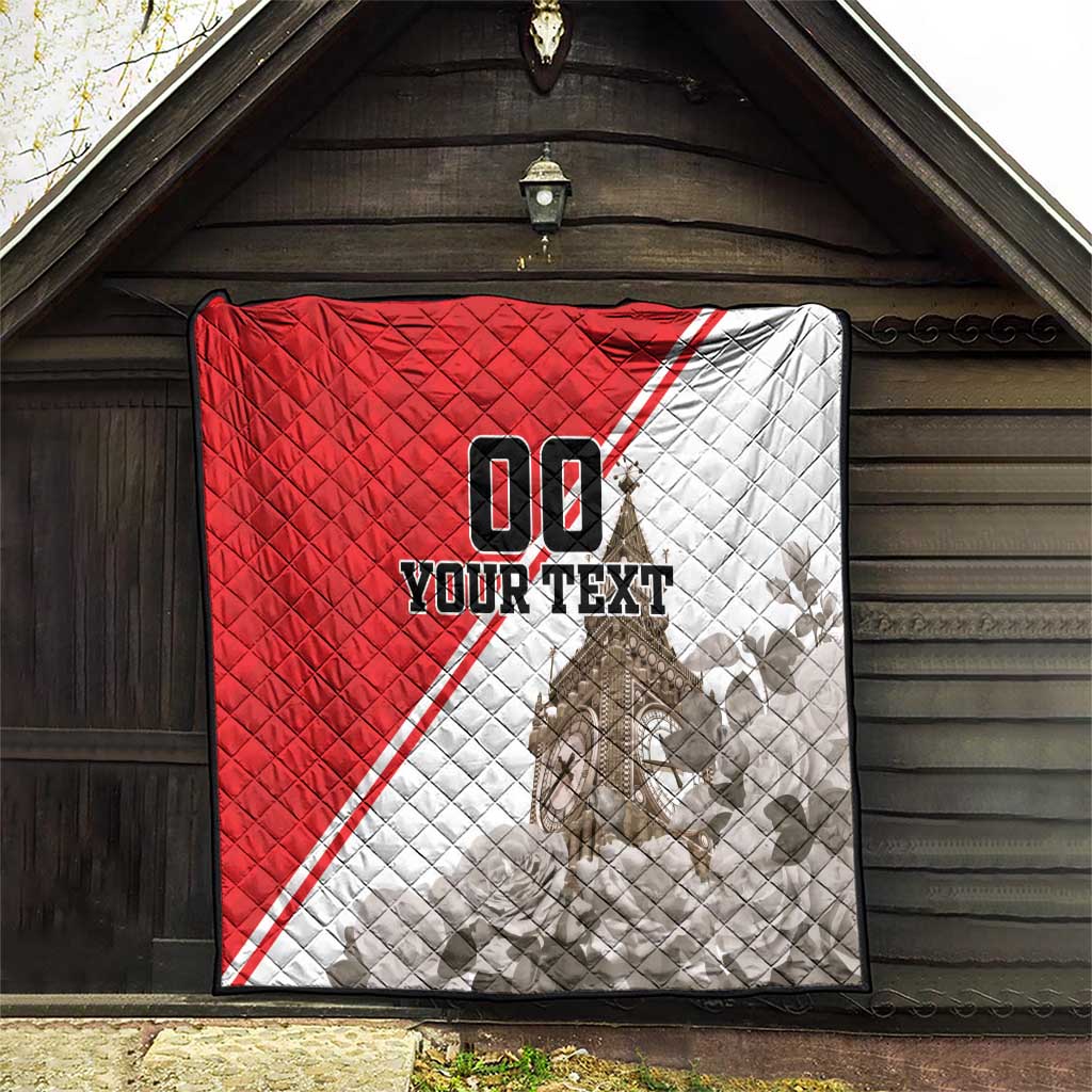 Custom England Rose Quilt With Big Ben - Wonder Print Shop