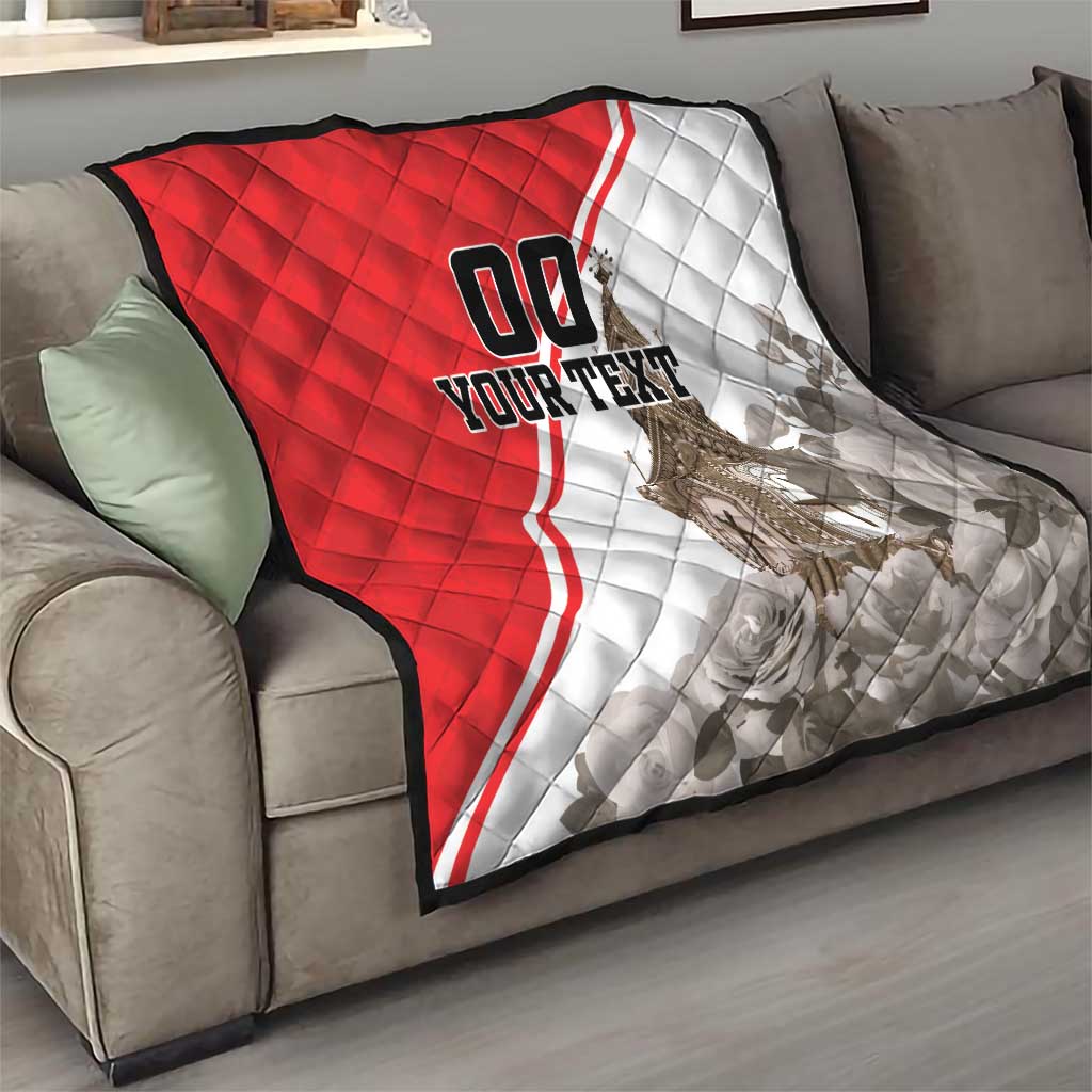 Custom England Rose Quilt With Big Ben - Wonder Print Shop