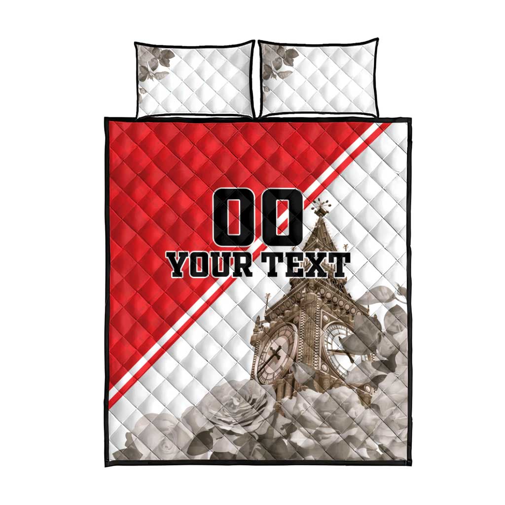 Custom England Rose Quilt Bed Set With Big Ben - Wonder Print Shop