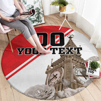 Custom England Rose Round Carpet With Big Ben