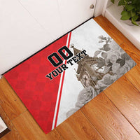 Custom England Rose Rubber Doormat With Big Ben - Wonder Print Shop
