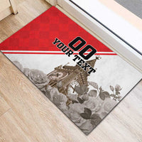 Custom England Rose Rubber Doormat With Big Ben - Wonder Print Shop