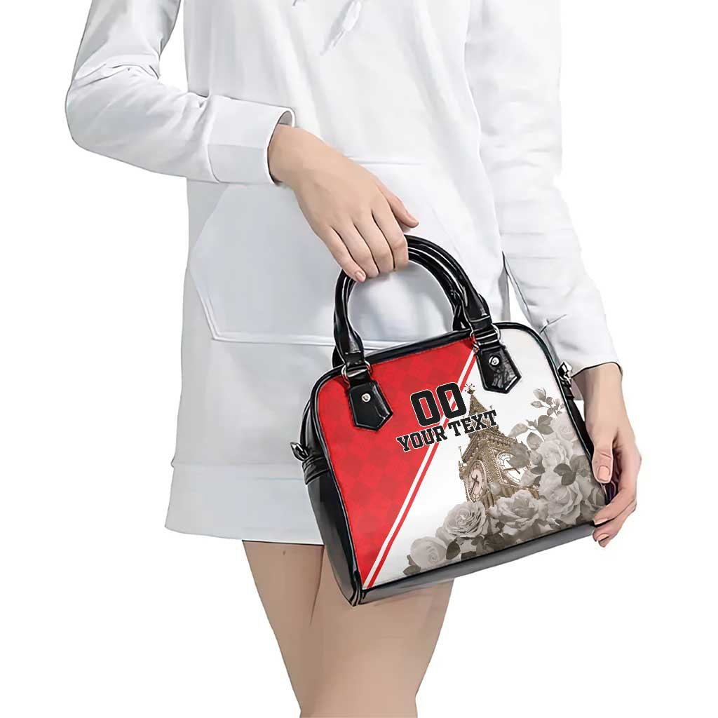 Custom England Rose Shoulder Handbag With Big Ben