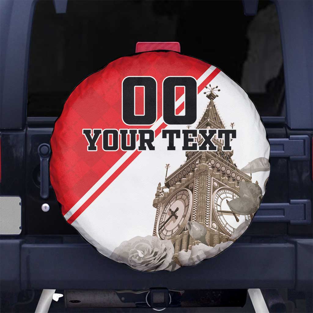 Custom England Rose Spare Tire Cover With Big Ben - Wonder Print Shop