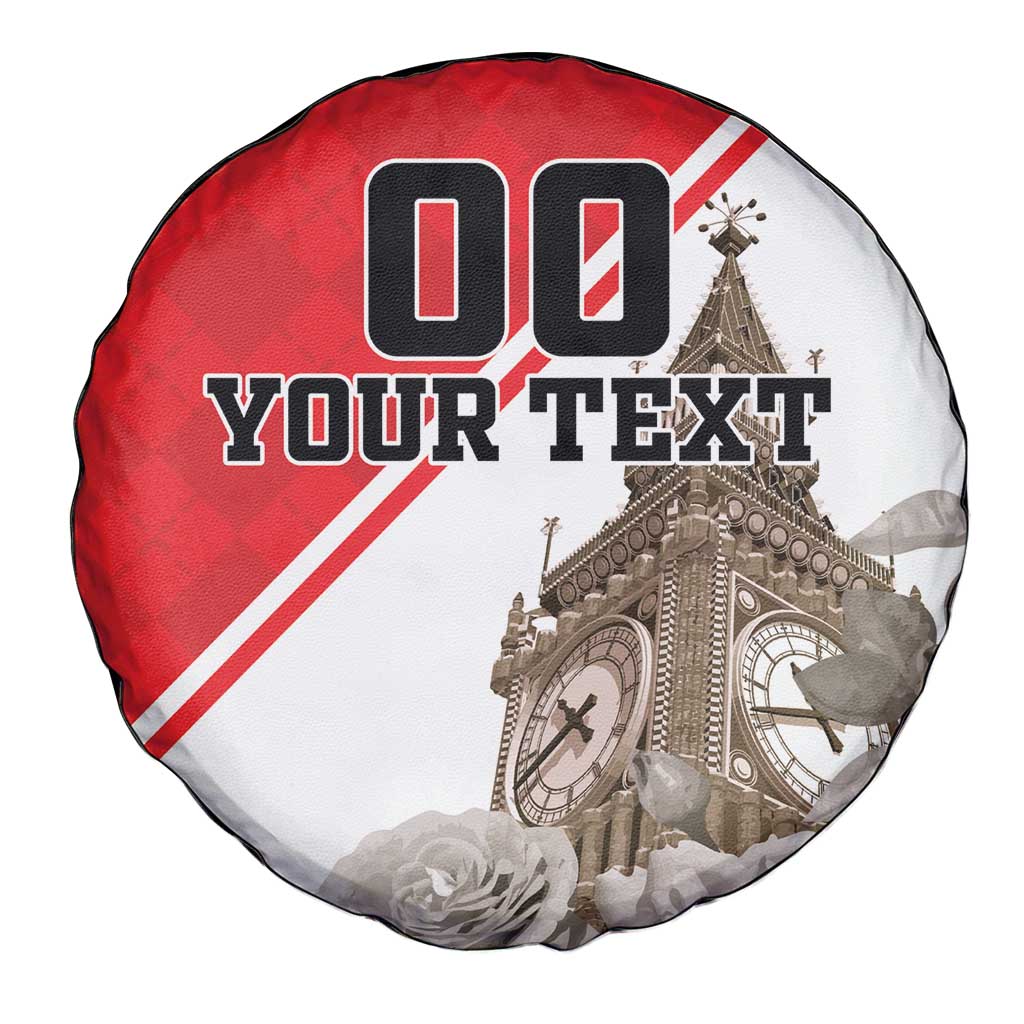 Custom England Rose Spare Tire Cover With Big Ben - Wonder Print Shop