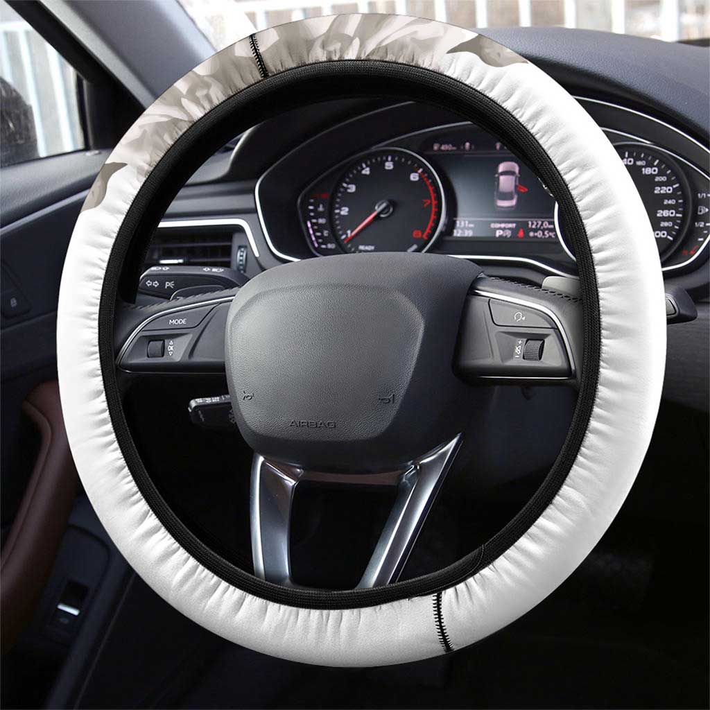 England Rose Steering Wheel Cover With Big Ben - Wonder Print Shop