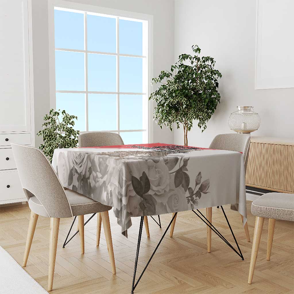 Custom England Rose Tablecloth With Big Ben - Wonder Print Shop