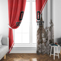 Custom England Rose Window Curtain With Big Ben - Wonder Print Shop