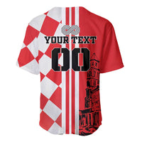Custom Croatia Baseball Jersey Checkerboard Hrvatska Simple Style - Wonder Print Shop