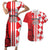 Custom Croatia Couples Matching Short Sleeve Bodycon Dress and Hawaiian Shirt Checkerboard Hrvatska Simple Style - Wonder Print Shop