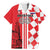 Custom Croatia Family Matching Mermaid Dress and Hawaiian Shirt Checkerboard Hrvatska Simple Style - Wonder Print Shop
