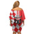Custom Croatia Family Matching Off Shoulder Short Dress and Hawaiian Shirt Checkerboard Hrvatska Simple Style - Wonder Print Shop