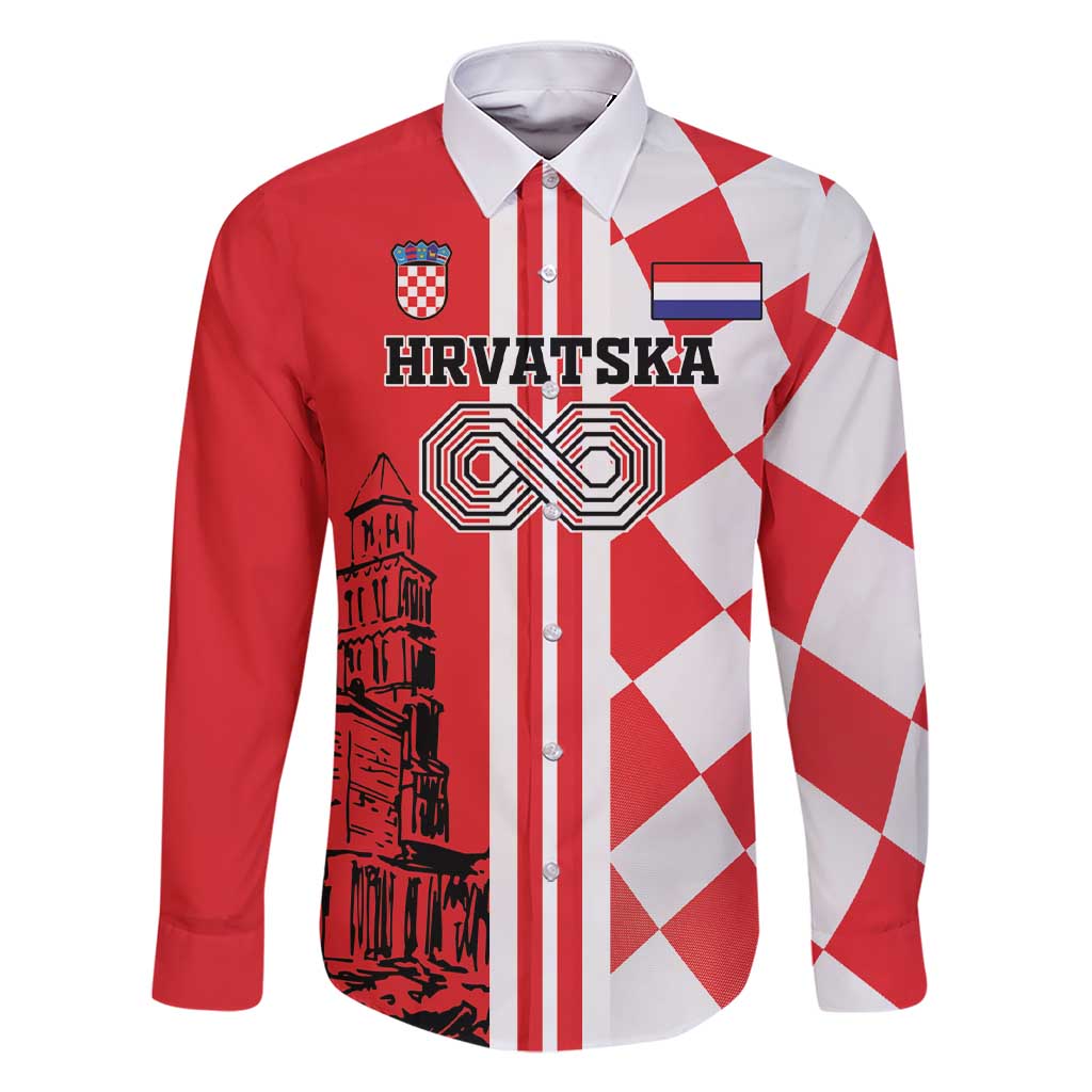 Custom Croatia Family Matching Short Sleeve Bodycon Dress and Hawaiian Shirt Checkerboard Hrvatska Simple Style - Wonder Print Shop