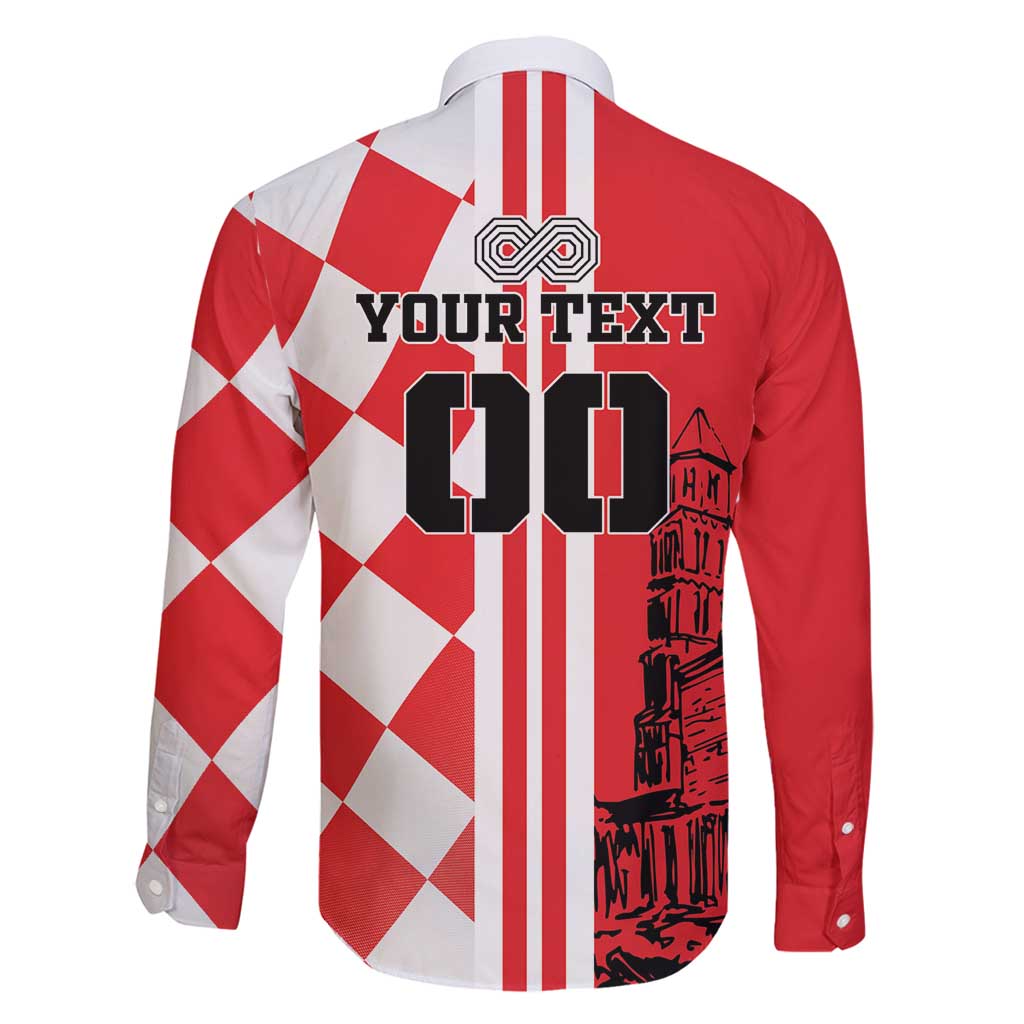 Custom Croatia Family Matching Summer Maxi Dress and Hawaiian Shirt Checkerboard Hrvatska Simple Style - Wonder Print Shop