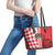 Custom Croatia Leather Tote Bag Checkerboard Hrvatska Simple Style - Wonder Print Shop