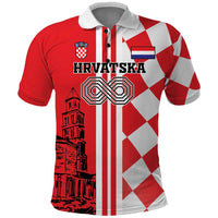 Custom Croatia Polo Shirt Checkerboard Hrvatska Simple Style - Wonder Print Shop