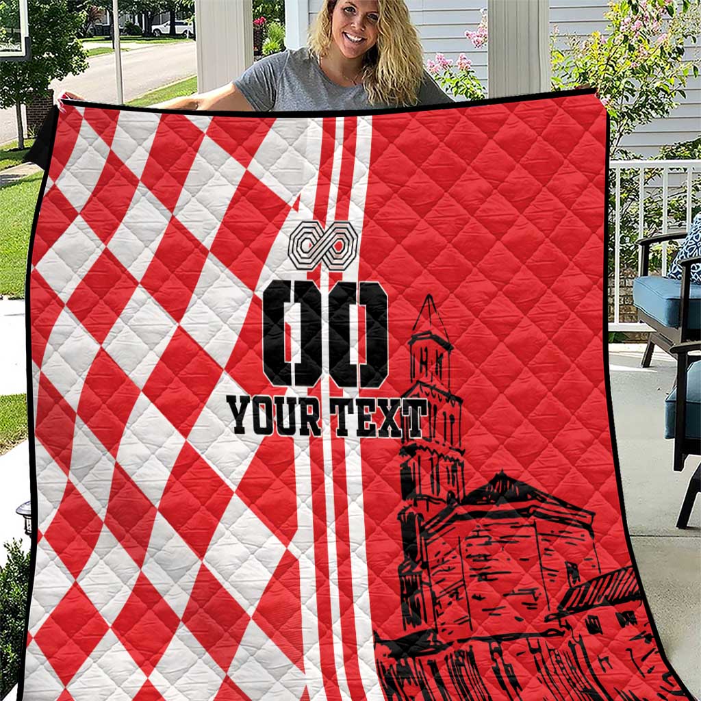 Custom Croatia Quilt Checkerboard Hrvatska Simple Style - Wonder Print Shop