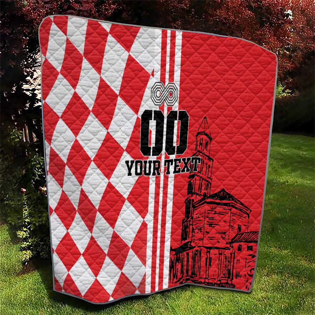 Custom Croatia Quilt Checkerboard Hrvatska Simple Style - Wonder Print Shop
