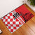 Custom Croatia Rubber Doormat Checkerboard Hrvatska Simple Style - Wonder Print Shop
