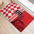 Custom Croatia Rubber Doormat Checkerboard Hrvatska Simple Style - Wonder Print Shop