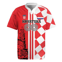 Custom Croatia Rugby Jersey Checkerboard Hrvatska Simple Style - Wonder Print Shop