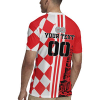 Custom Croatia Rugby Jersey Checkerboard Hrvatska Simple Style - Wonder Print Shop