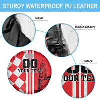 Custom Croatia Spare Tire Cover Checkerboard Hrvatska Simple Style - Wonder Print Shop