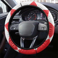 Croatia Steering Wheel Cover Checkerboard Hrvatska Simple Style - Wonder Print Shop