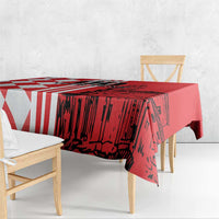 Custom Croatia Tablecloth Checkerboard Hrvatska Simple Style - Wonder Print Shop