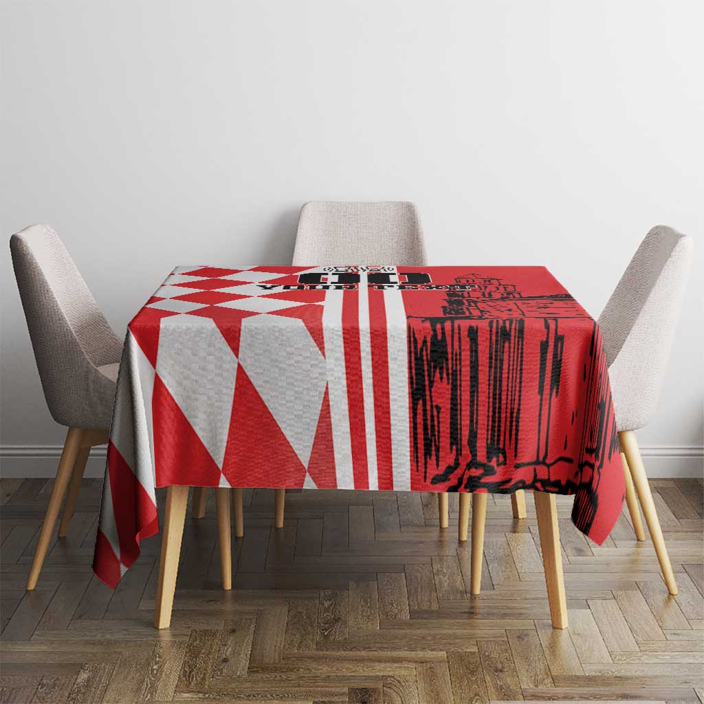 Custom Croatia Tablecloth Checkerboard Hrvatska Simple Style - Wonder Print Shop
