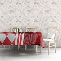 Custom Croatia Tablecloth Checkerboard Hrvatska Simple Style - Wonder Print Shop