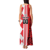 Custom Croatia Tank Maxi Dress Checkerboard Hrvatska Simple Style - Wonder Print Shop