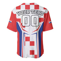 Custom Croatia Checkerboard Baseball Jersey Simple Style - Wonder Print Shop